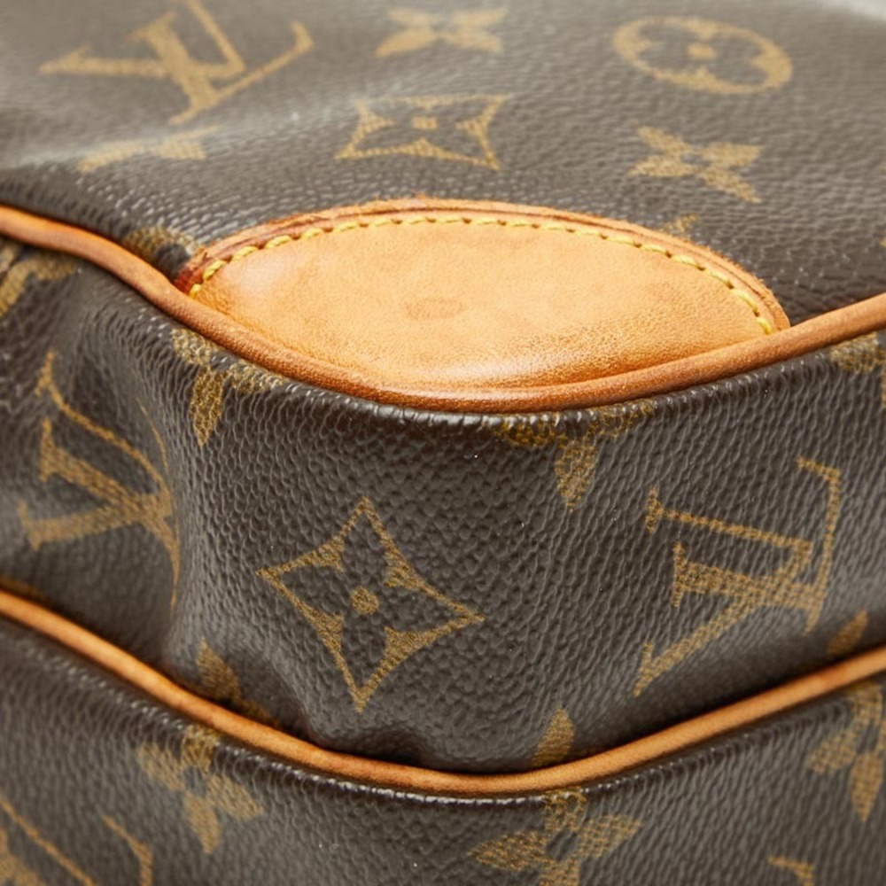LOUIS VUITTON Authentic Brown Monogram Leather Shoulder Bag - Picture 8 of 13